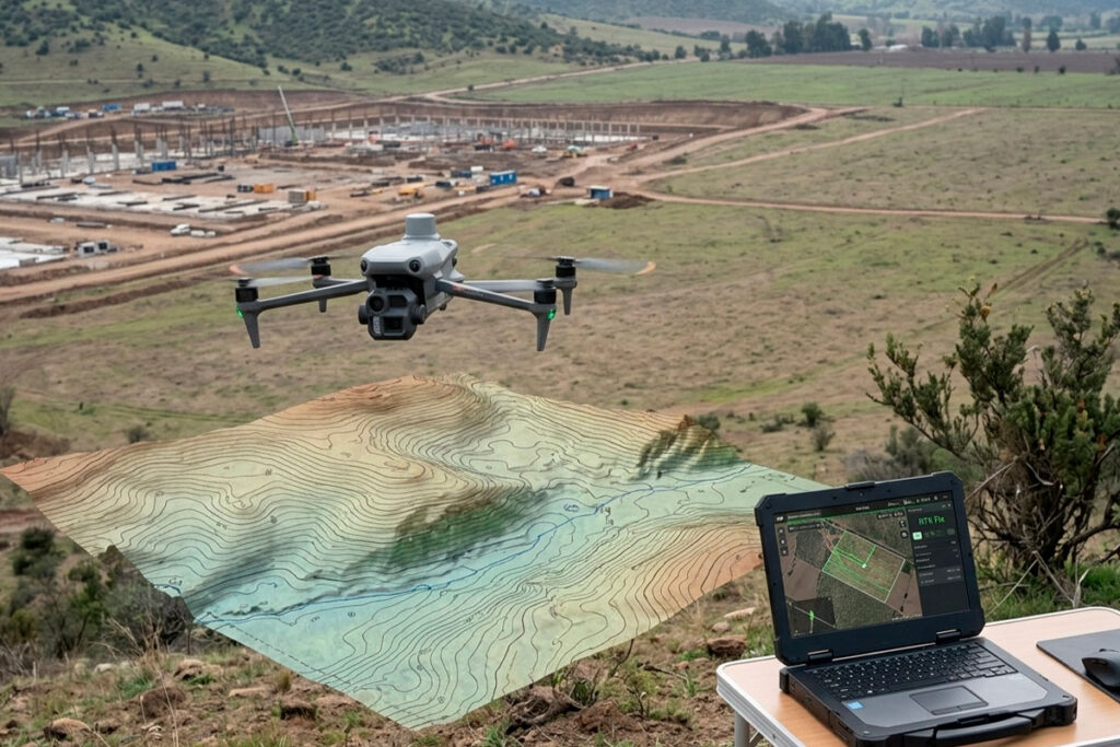 Precisi&oacute;n RTK con DJI Matrice 4E